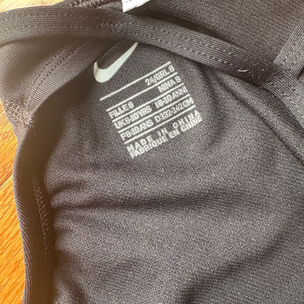 Girls Nike Blue and Black Sporty One Piece Swimsuit size 8/24 - Picture 3 of 5